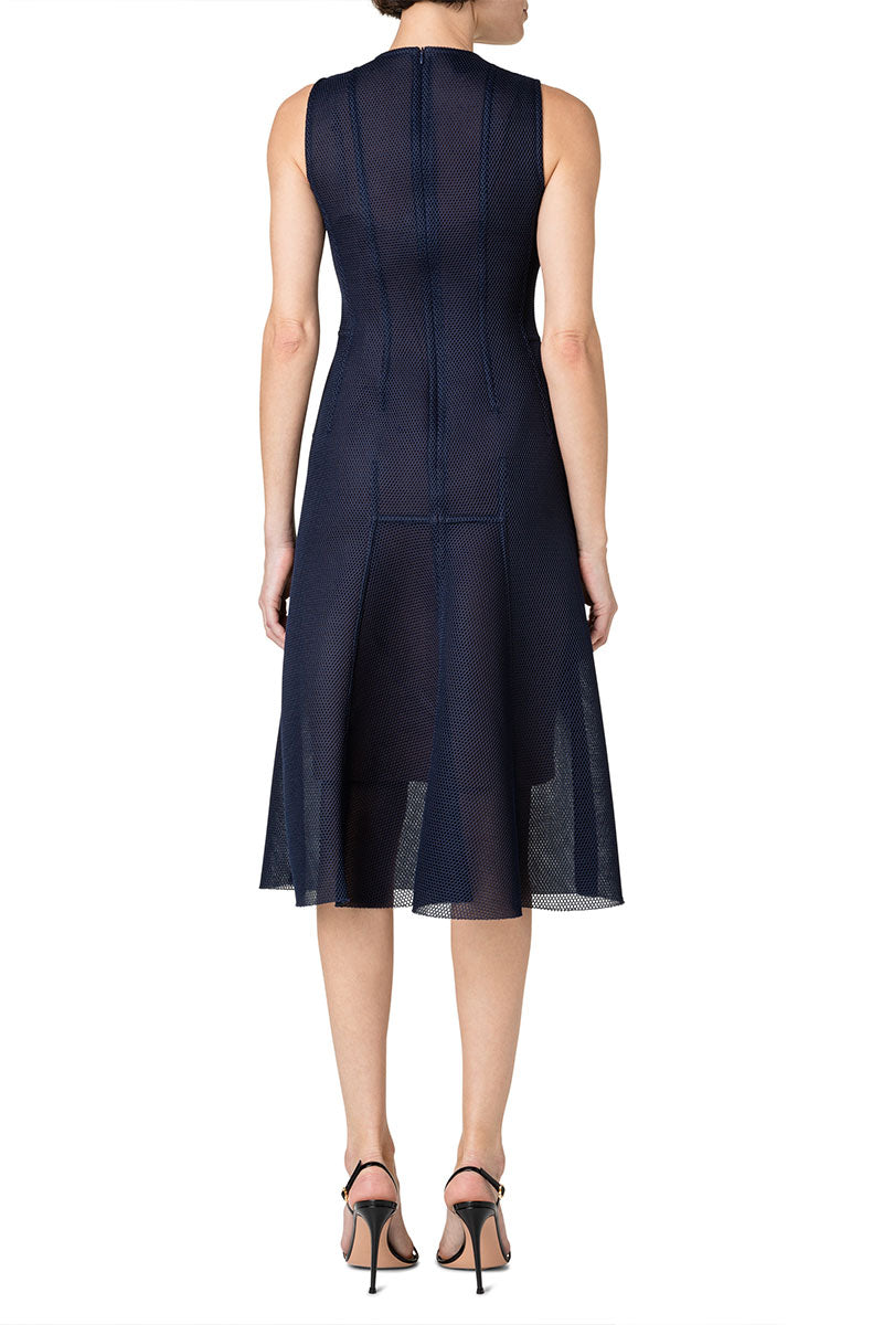 Techno Grid Midi Dress-Akris-Boyds Philadelphia