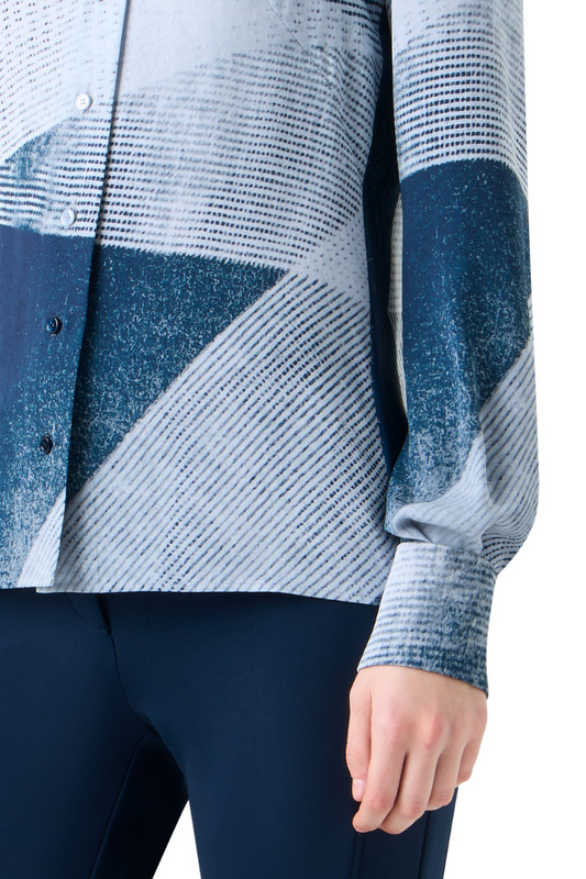 Zig Zag Print Blouse-Akris-Boyds Philadelphia
