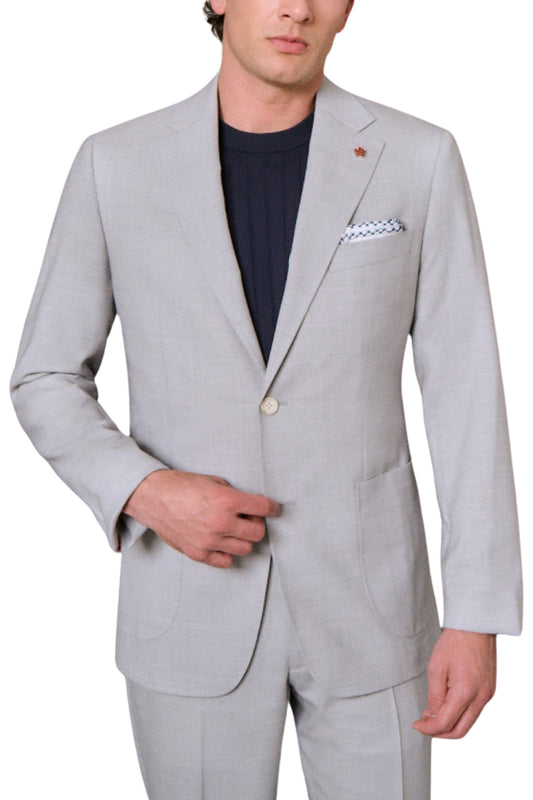 Light Grey Linen Sport Jacket-Gerald-Boyds Philadelphia