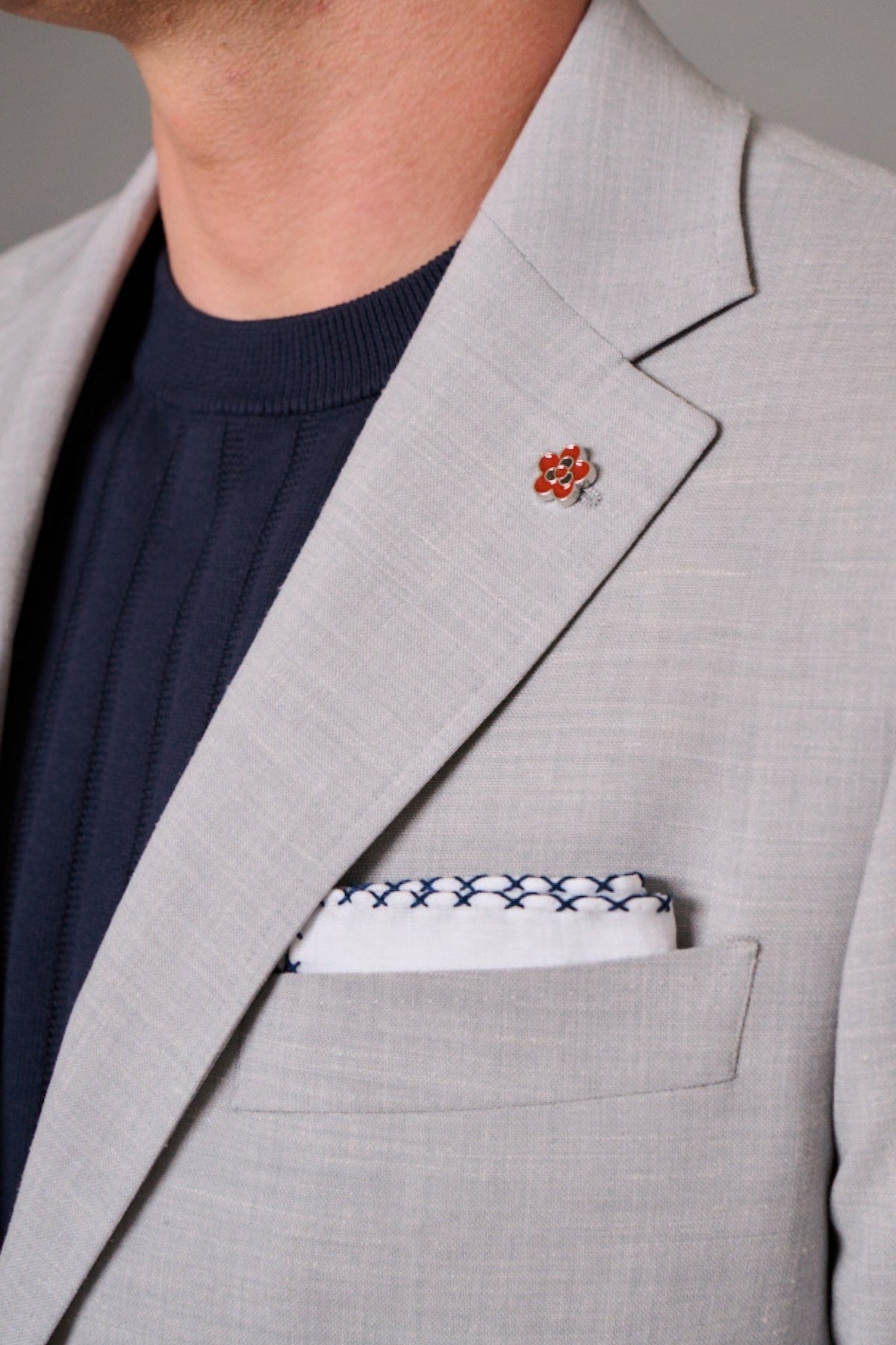 Light Grey Linen Sport Jacket-Gerald-Boyds Philadelphia