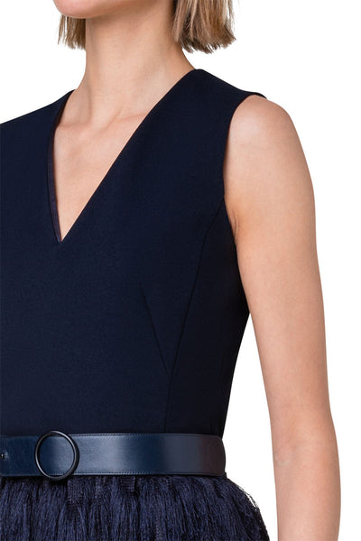 Zigzag Fringe Dress-Akris Punto-Boyds Philadelphia