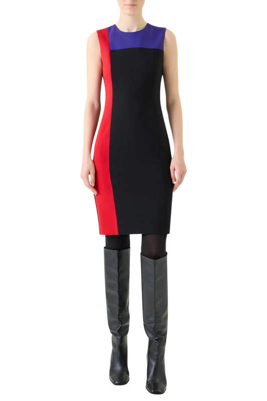 Colorblock Shift Dress-Akris Punto-Boyds Philadelphia