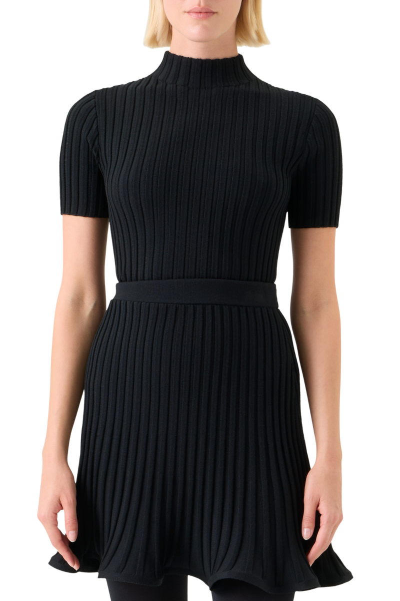 Mock Neck Knit Sweater-Akris Punto-Boyds Philadelphia