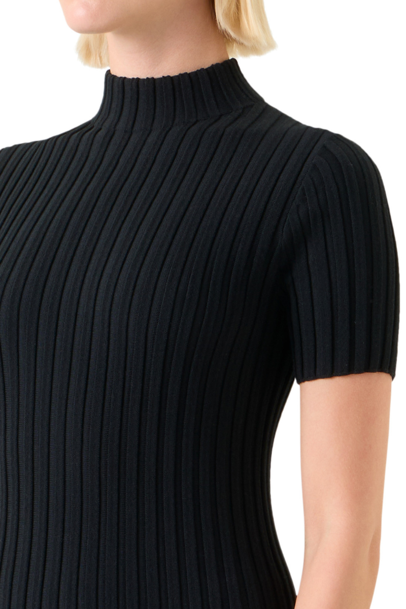 Mock Neck Knit Sweater-Akris Punto-Boyds Philadelphia