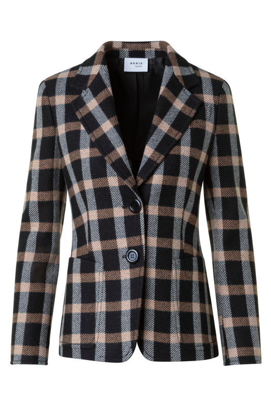 Tweed Plaid Blazer-Akris Punto-Boyds Philadelphia