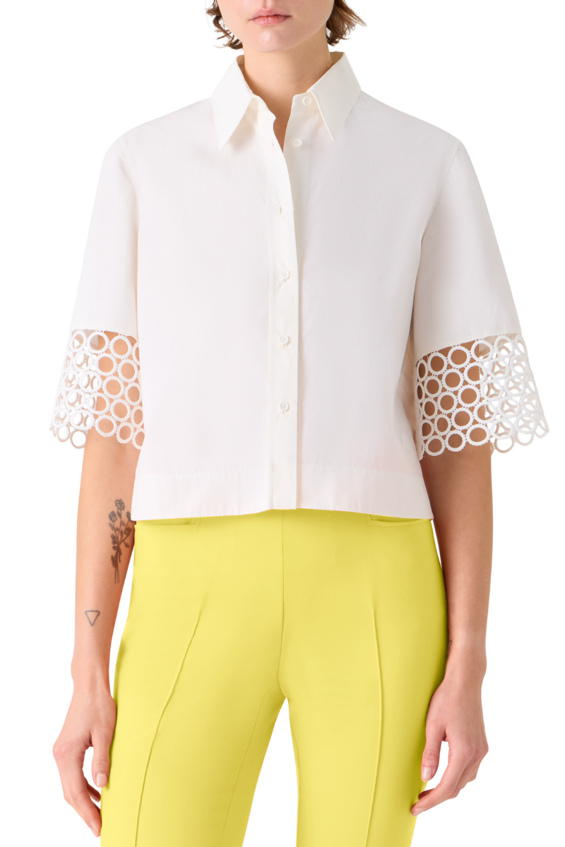 Eyelet Blouse-Akris Punto-Boyds Philadelphia