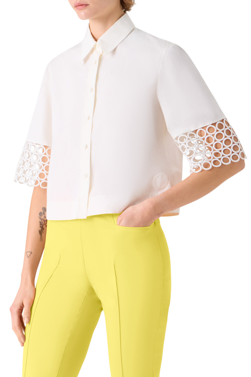 Eyelet Blouse-Akris Punto-Boyds Philadelphia