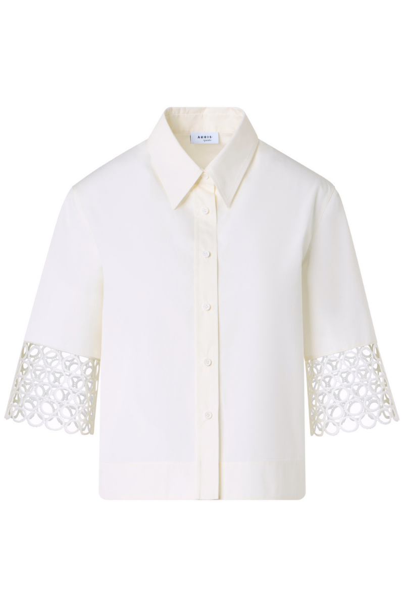Eyelet Blouse-Akris Punto-Boyds Philadelphia