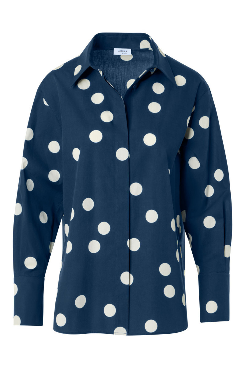 Polka Dot Tunic Blouse-Akris Punto-Boyds Philadelphia