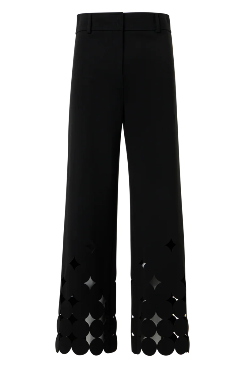 Dropping Dot Cut Out Chieko Pants-Akris Punto-Boyds Philadelphia