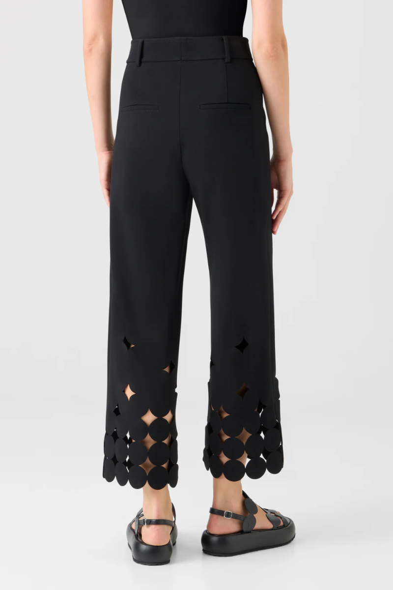 Dropping Dot Cut Out Chieko Pants-Akris Punto-Boyds Philadelphia