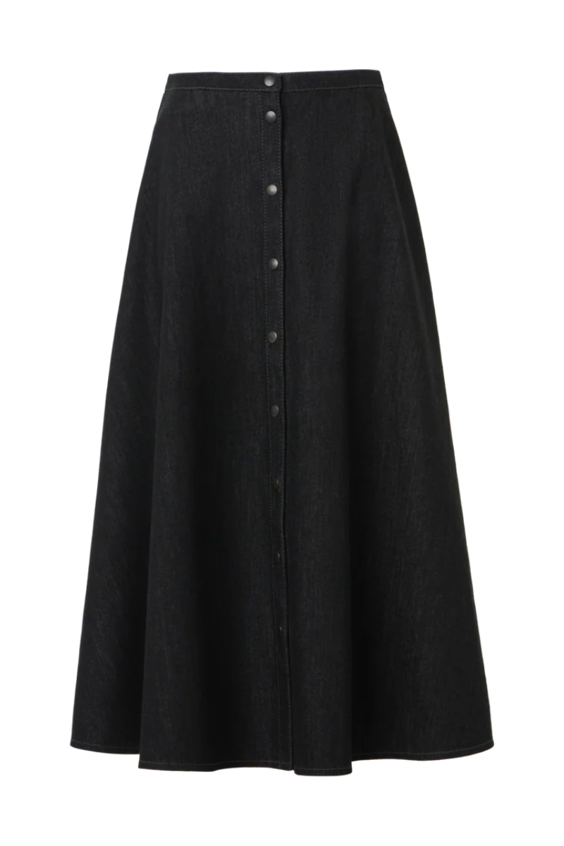 Denim Midi Skirt-Akris Punto-Boyds Philadelphia