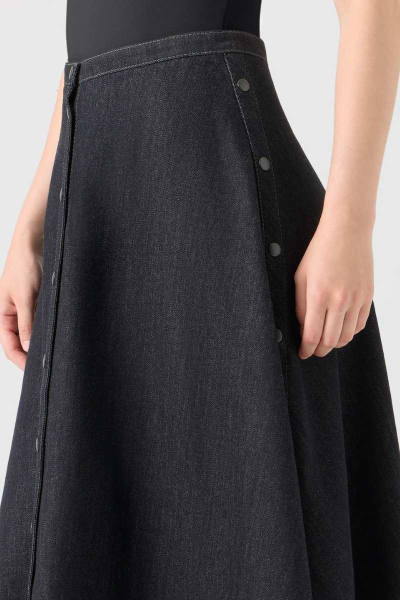 Denim Midi Skirt-Akris Punto-Boyds Philadelphia