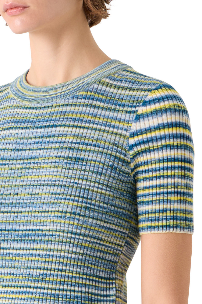 Space Dye Rib Knit Crew-Akris Punto-Boyds Philadelphia