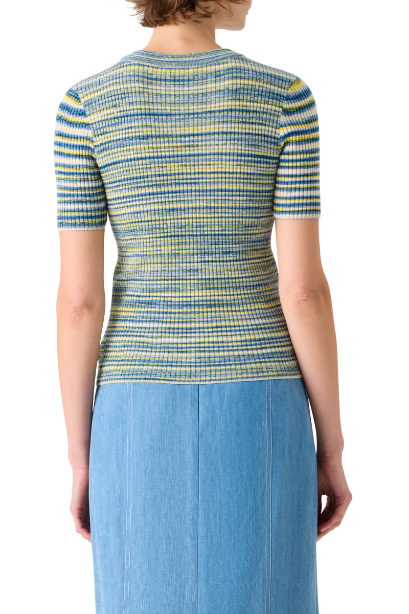 Space Dye Rib Knit Crew-Akris Punto-Boyds Philadelphia