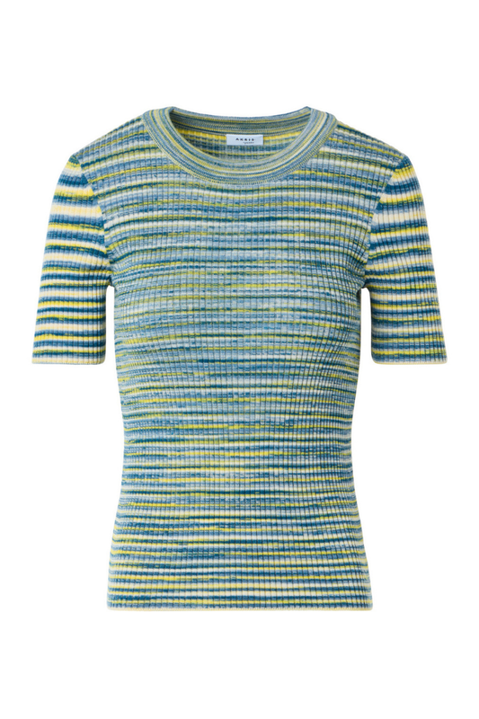 Space Dye Rib Knit Crew-Akris Punto-Boyds Philadelphia