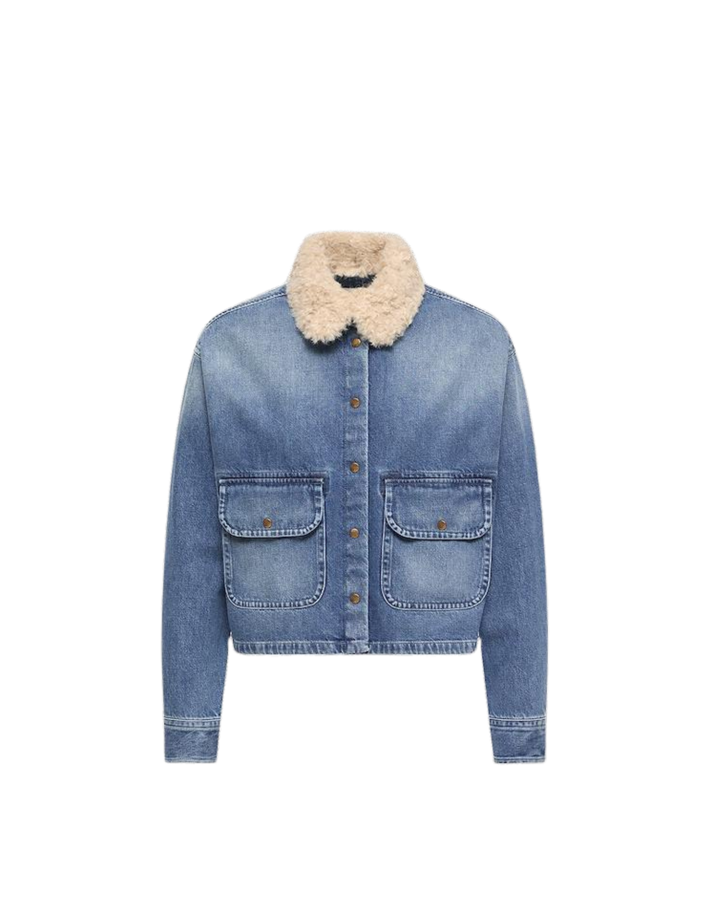 Denim Button Up Shirt-Moncler-Boyds Philadelphia