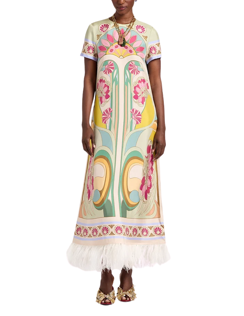 Swing Dress with Feathers-La DoubleJ-Boyds Philadelphia