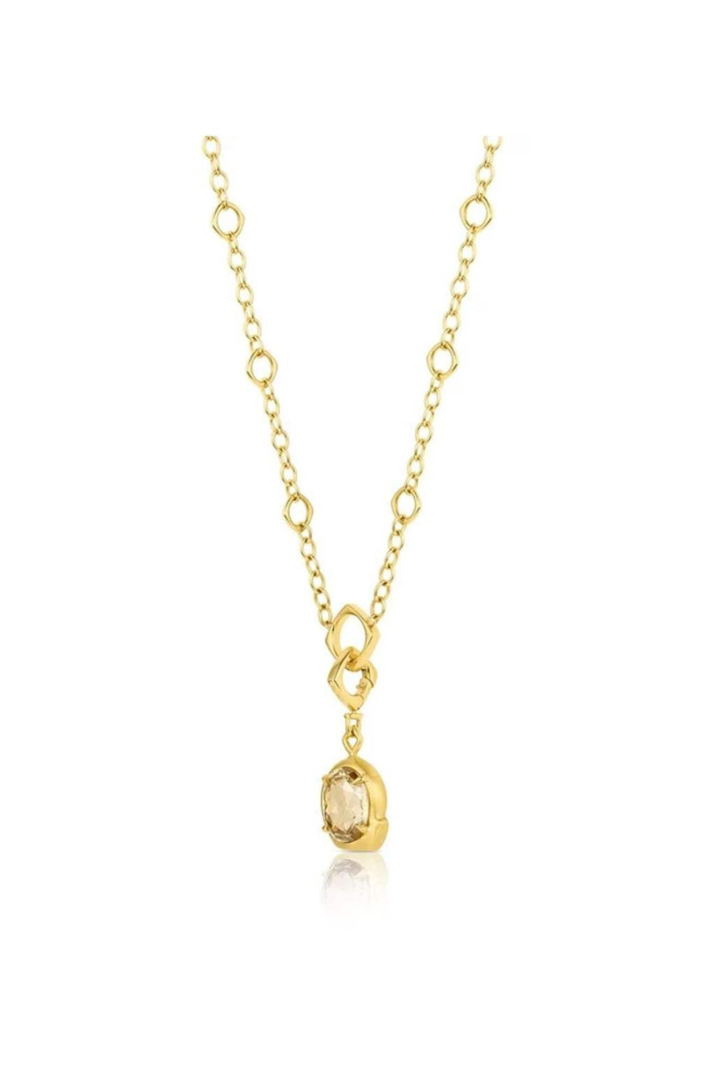 Yellow Zircon Ouroboros Amulet