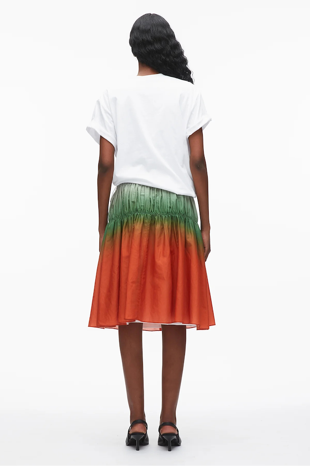 Ombré Voile T-Shirt Combo Dress