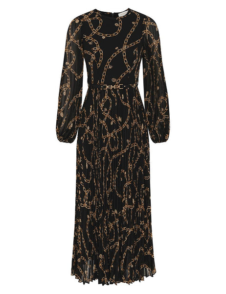 ロンハーマン Wrinkle Long Sleeve Dress ワンピース Sunray Long Sleeve Dress by ZIMMERMANN