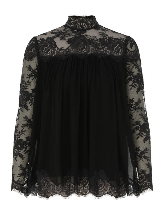 Hypnotic Lace Yoke Top-ZIMMERMANN-Boyds Philadelphia