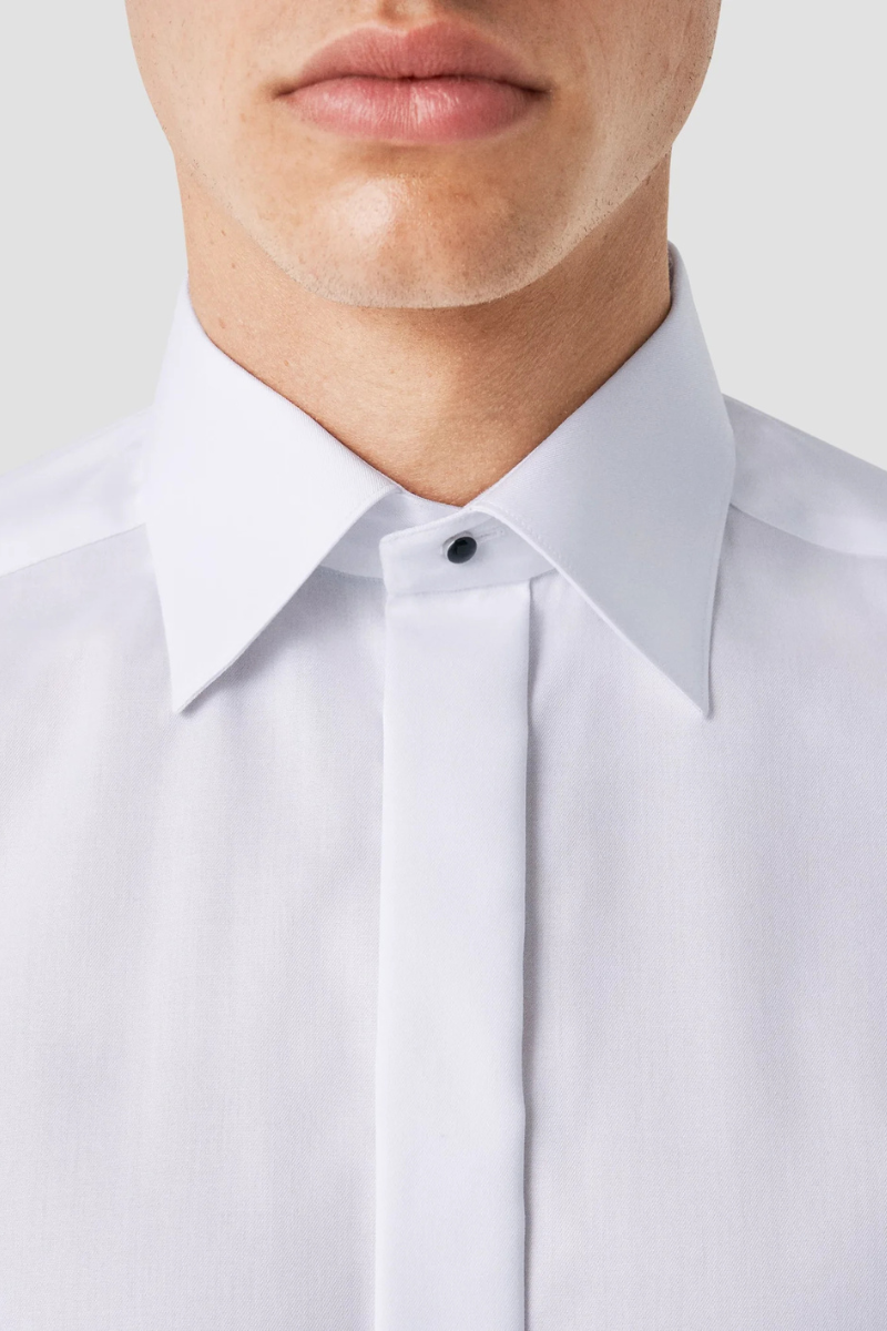 Signature Twill Tuxedo Shirt, Slim by Eton