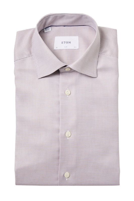 Beige Semi-Solid Twill Shirt-Eton-Boyds Philadelphia
