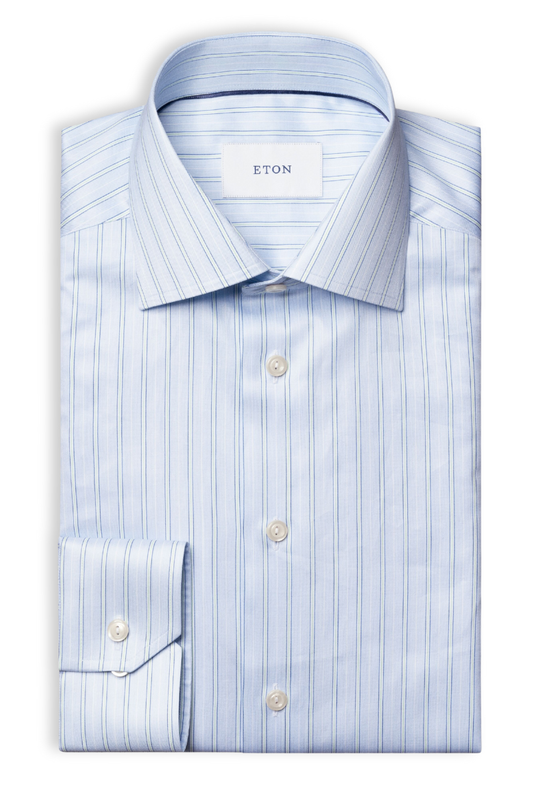 Striped Signature Twill Shirt-Eton-Boyds Philadelphia