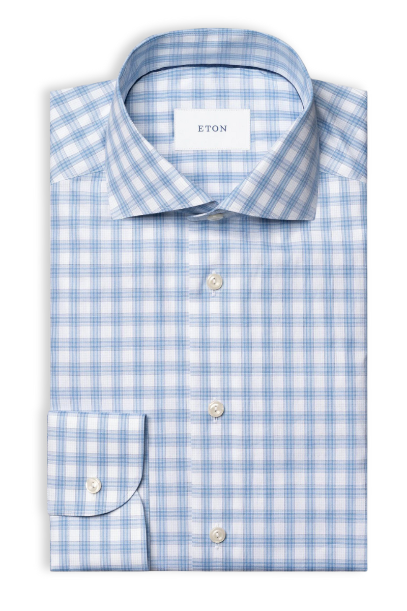 Plaid Breeze Poplin Shirt-Eton-Boyds Philadelphia
