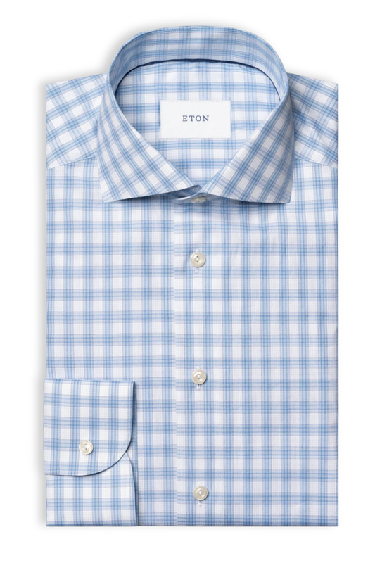 Plaid Breeze Poplin Shirt-Eton-Boyds Philadelphia