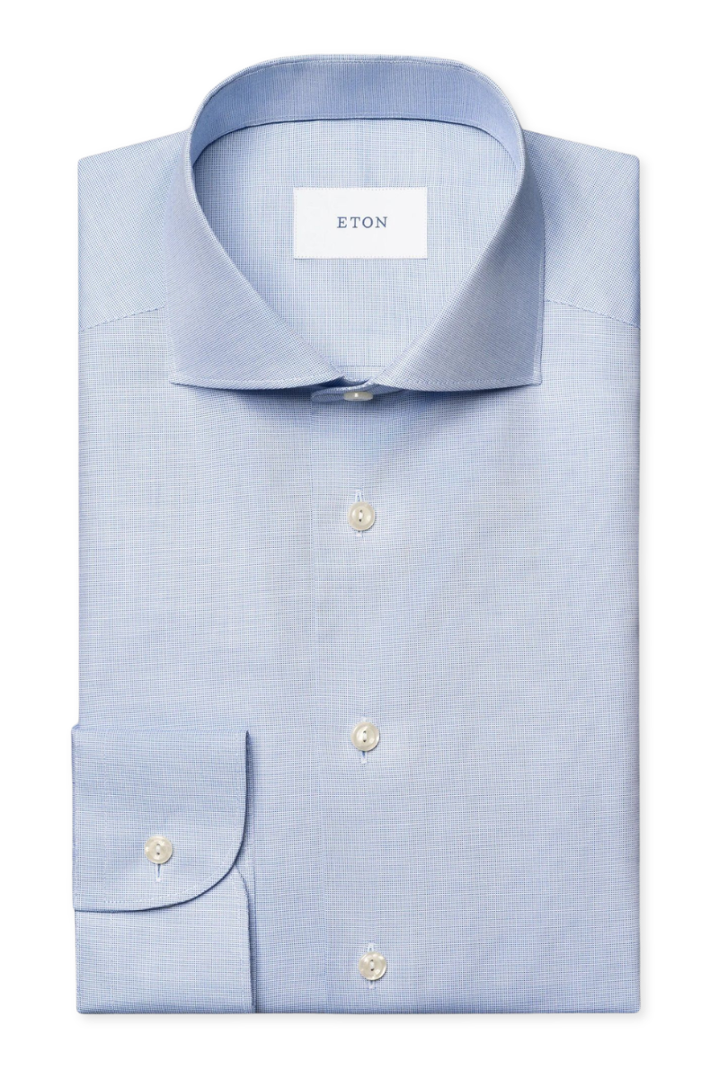 Filo di Scozia Jacquard Knit Shirt-Eton-Boyds Philadelphia