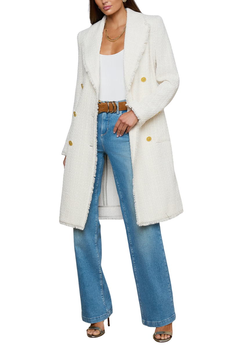 Cooper Tweed Trench Coat-L'AGENCE-Boyds Philadelphia