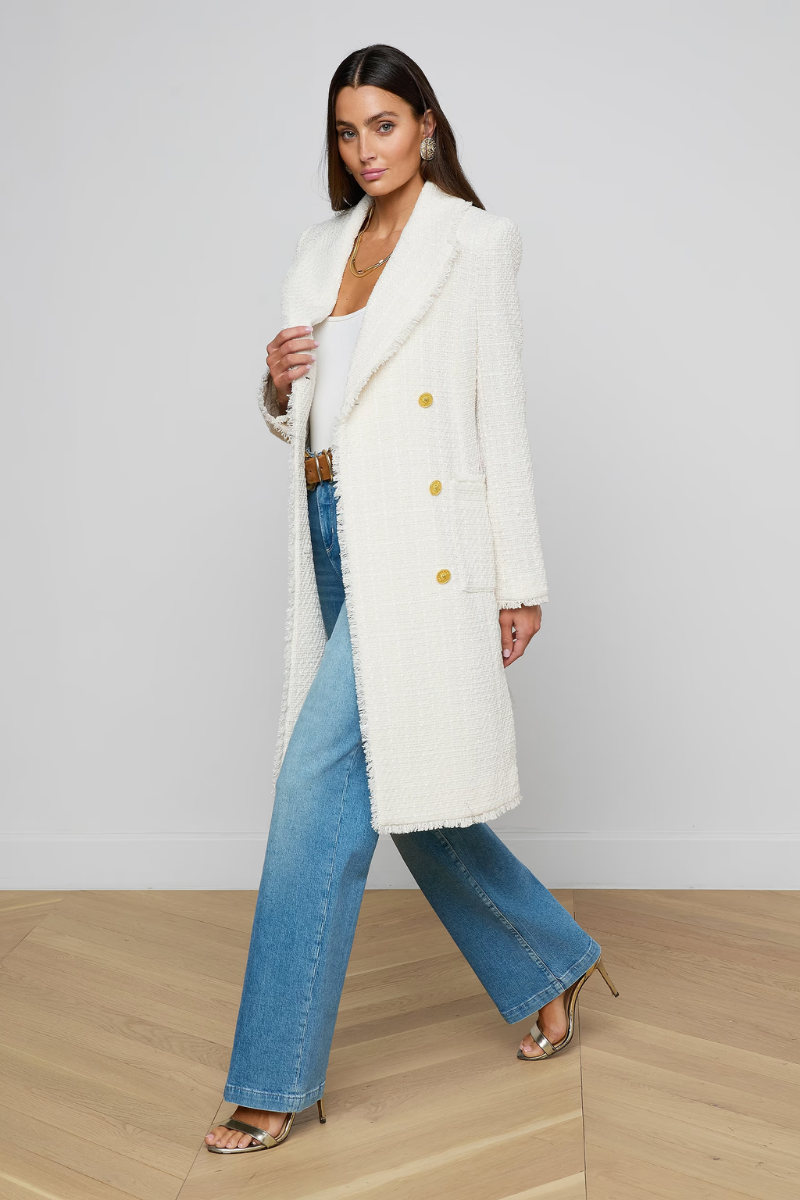 Cooper Tweed Trench Coat-L'AGENCE-Boyds Philadelphia