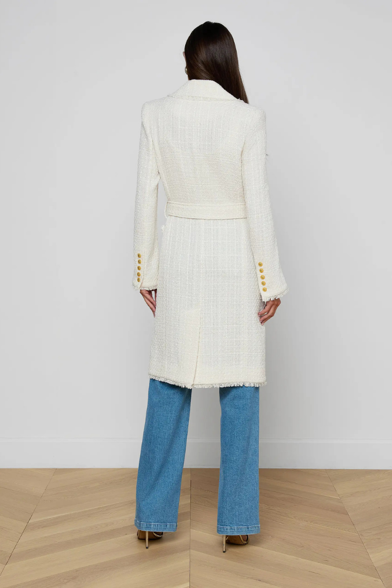 Cooper Tweed Trench Coat-L'AGENCE-Boyds Philadelphia