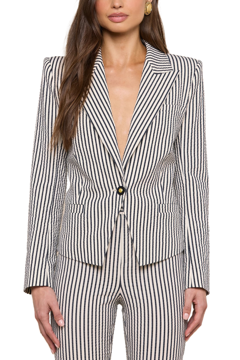 Misa Seersucker Blazer-L'AGENCE-Boyds Philadelphia