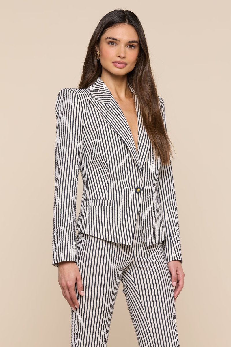 Misa Seersucker Blazer-L'AGENCE-Boyds Philadelphia