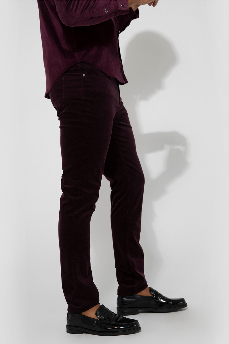 Brando Velvet Plum Jeans-MONFRÈRE-Boyds Philadelphia