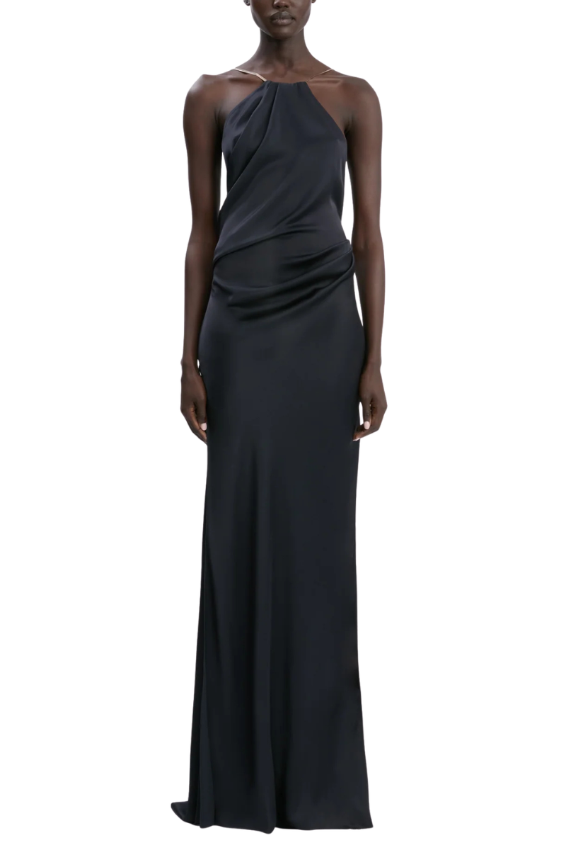 Chain Detail Halter Gown-Victoria Beckham-Boyds Philadelphia