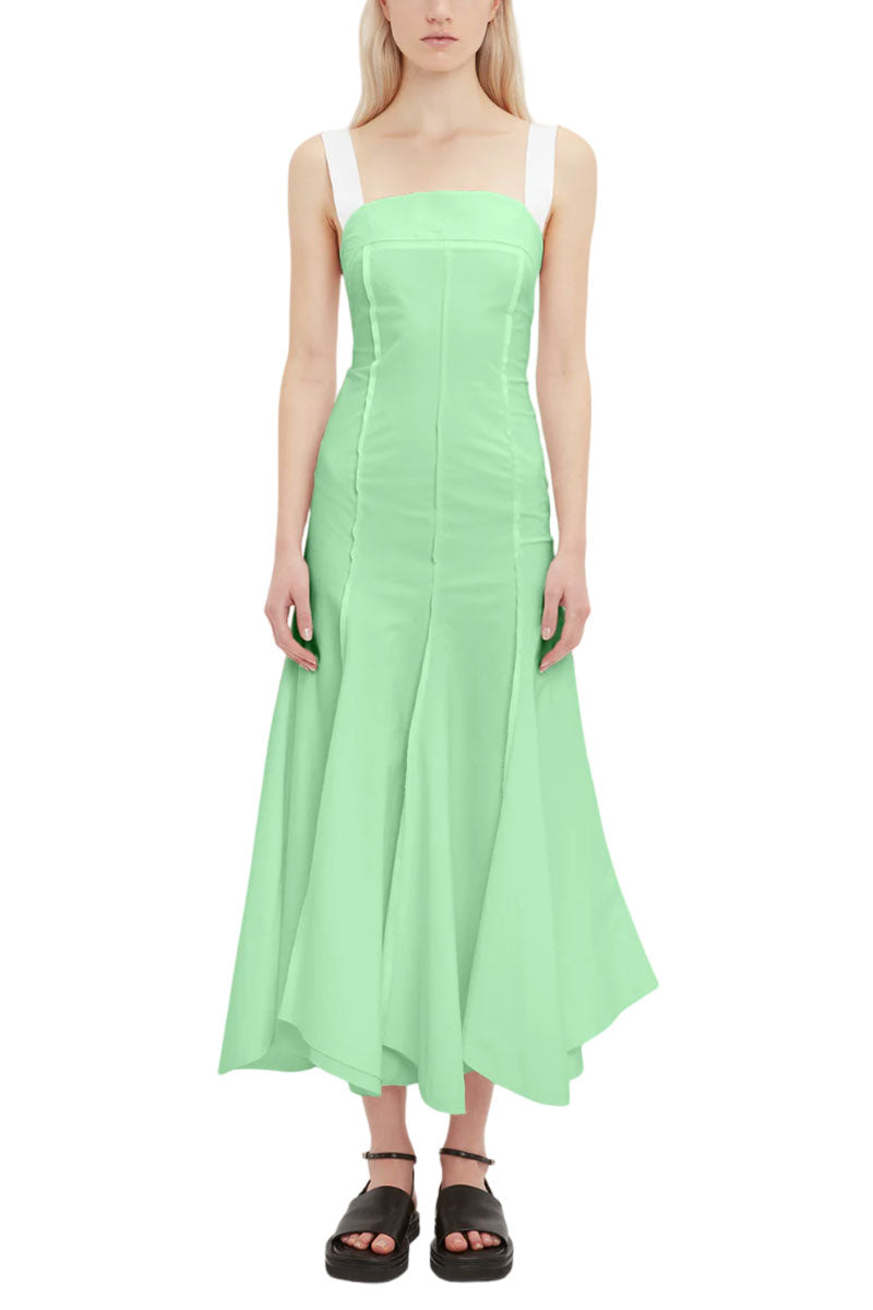 Organic Cotton Strappy Midi Dress-Victoria Beckham-Boyds Philadelphia