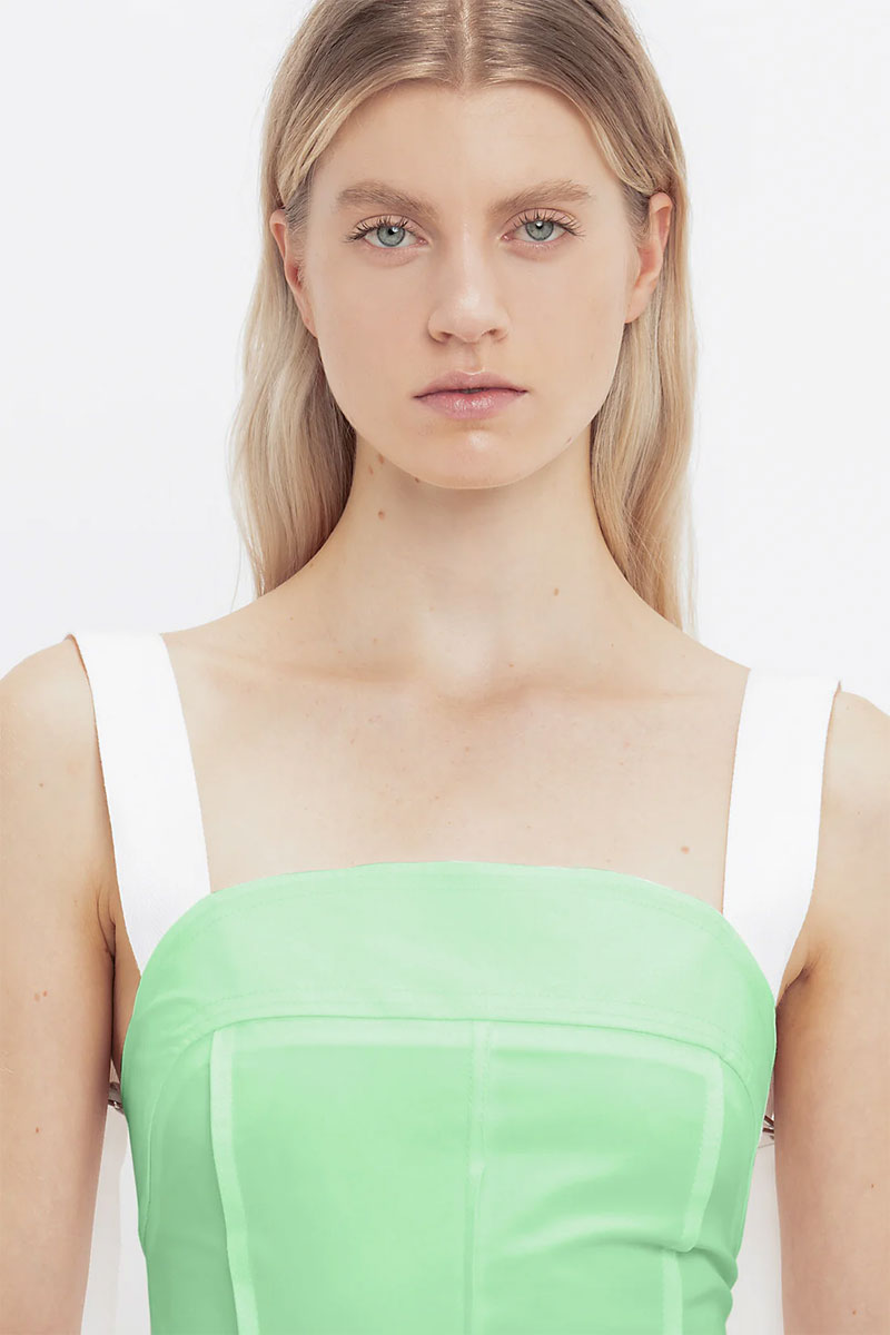 Organic Cotton Strappy Midi Dress-Victoria Beckham-Boyds Philadelphia