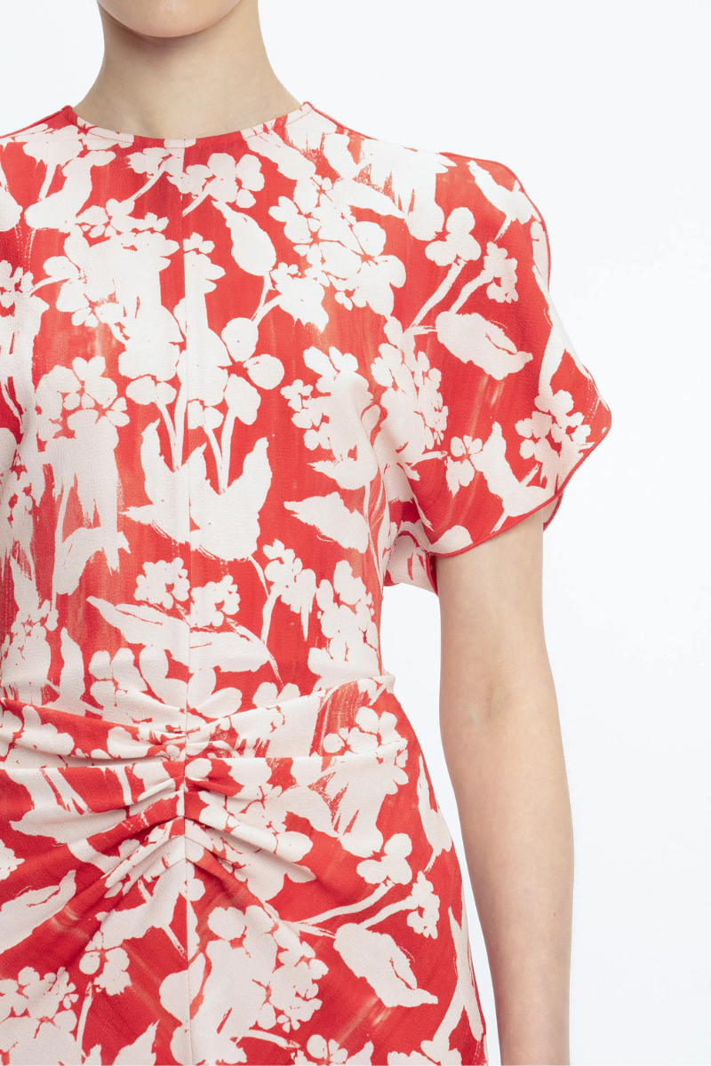Gathered Waist Midi Dress-Victoria Beckham-Boyds Philadelphia