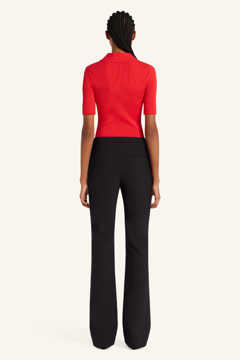 Iconic Rib Knit Polo Shirt-Courrèges-Boyds Philadelphia