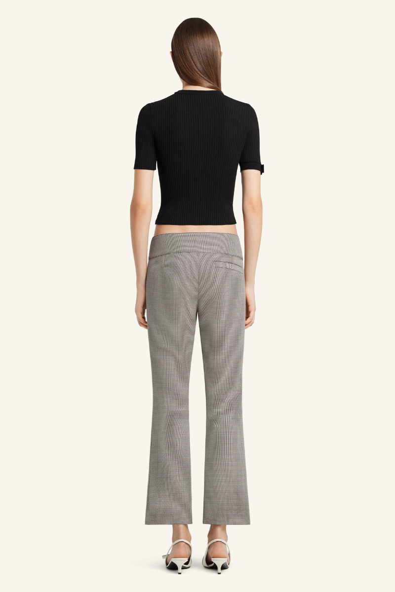 Buckle Rib Knit T-Shirt-Courrèges-Boyds Philadelphia