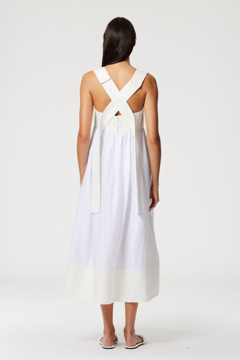 Linen Cotton Voile Sculpted Dress-Tibi-Boyds Philadelphia