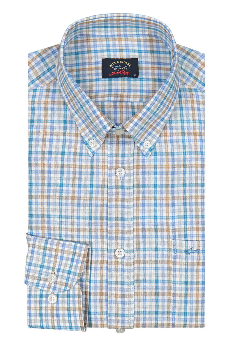 Flannel Cotton Shirt-Paul&Shark-Boyds Philadelphia