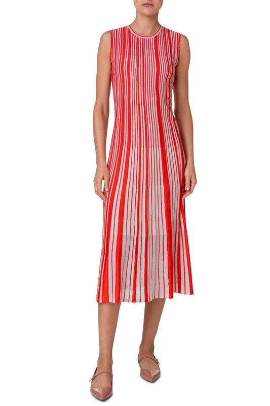 Striped Knit Midi Dress-Akris-Boyds Philadelphia