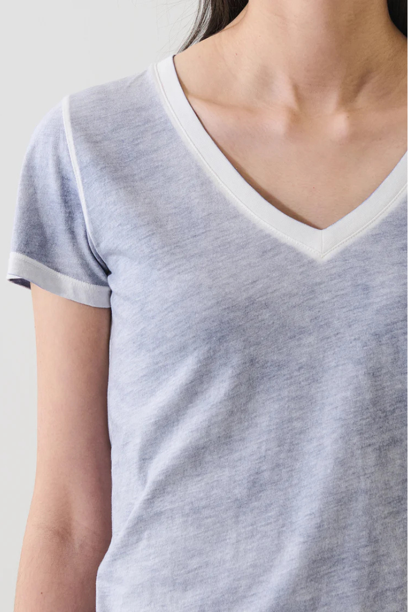 Reverse Spray V-Neck T-Shirt-Patrick Assaraf-Boyds Philadelphia