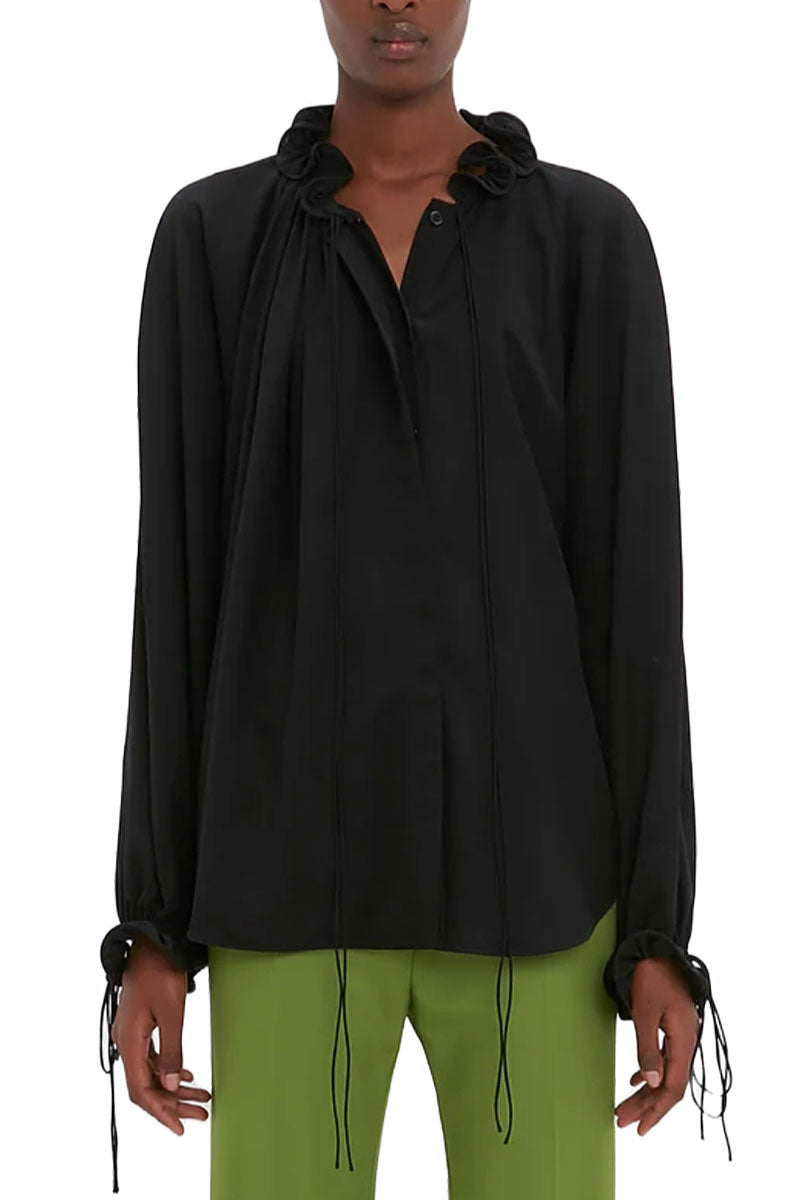 Ruched Detail Blouse-Victoria Beckham-Boyds Philadelphia