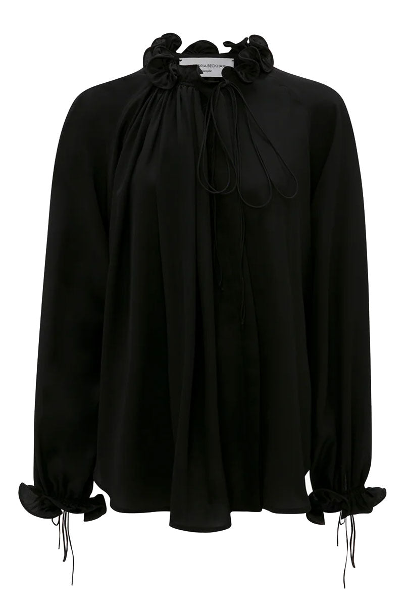 Ruched Detail Blouse-Victoria Beckham-Boyds Philadelphia